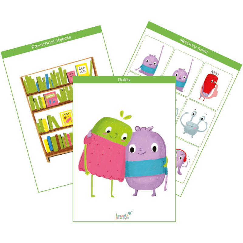 Rules & Pre-school Objects Printable Flashcards