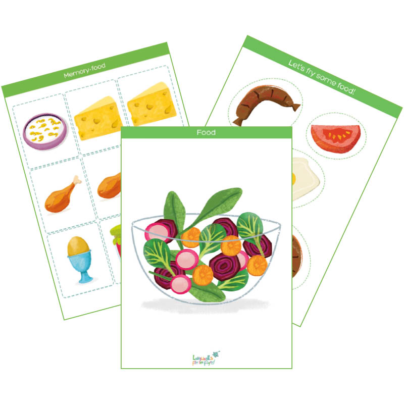 Food & Cooking Printable Flashcards