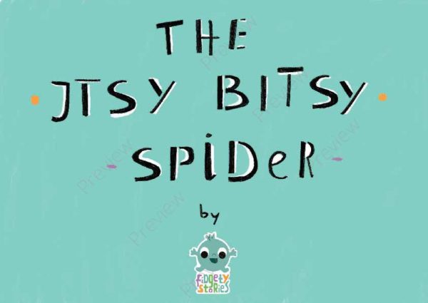 printable flashcards itsy bitsy spider story cover